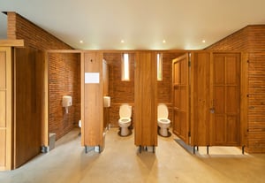 Toilet in restaurant or shopping mall