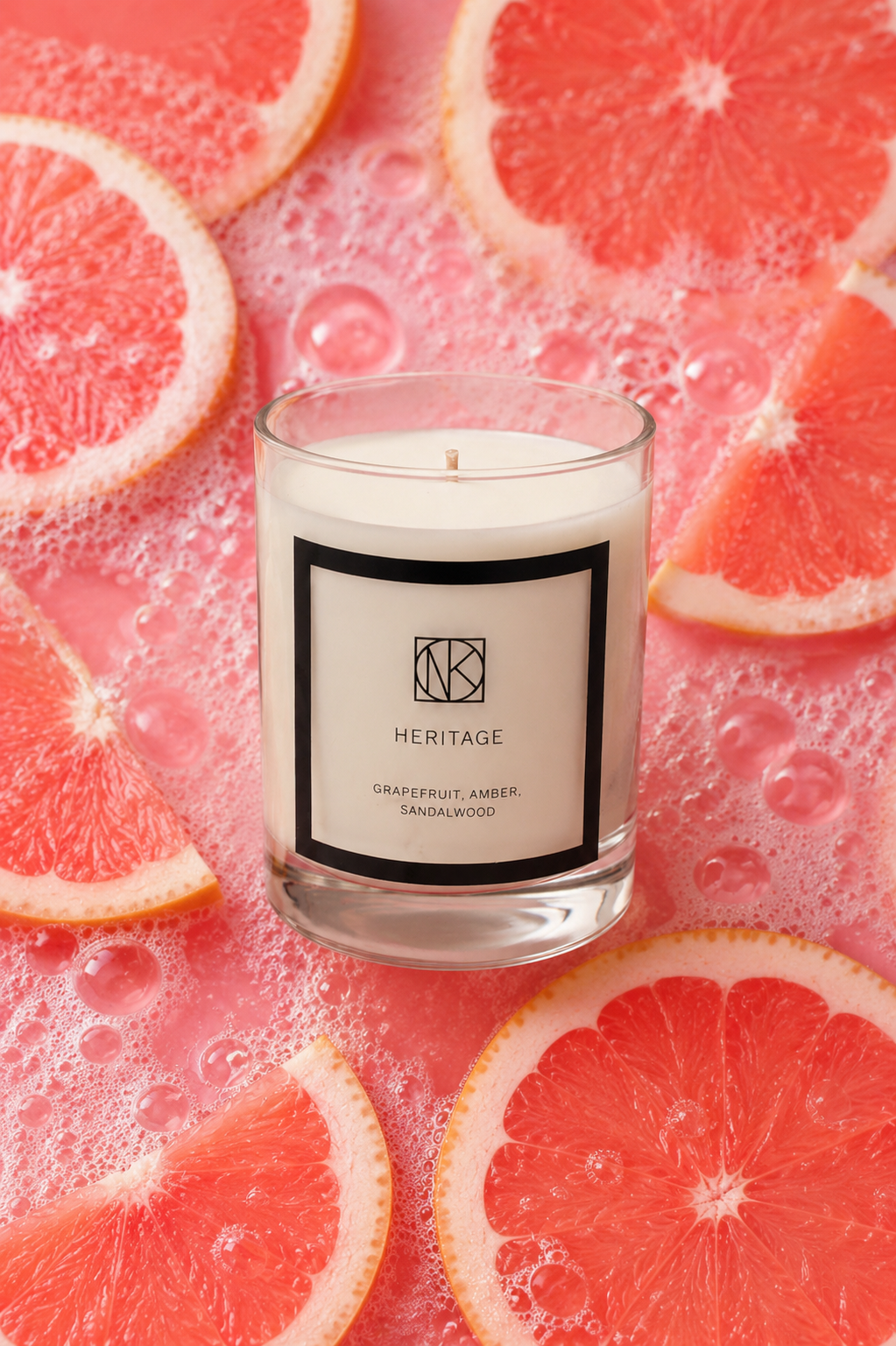 scented candle grapefruit